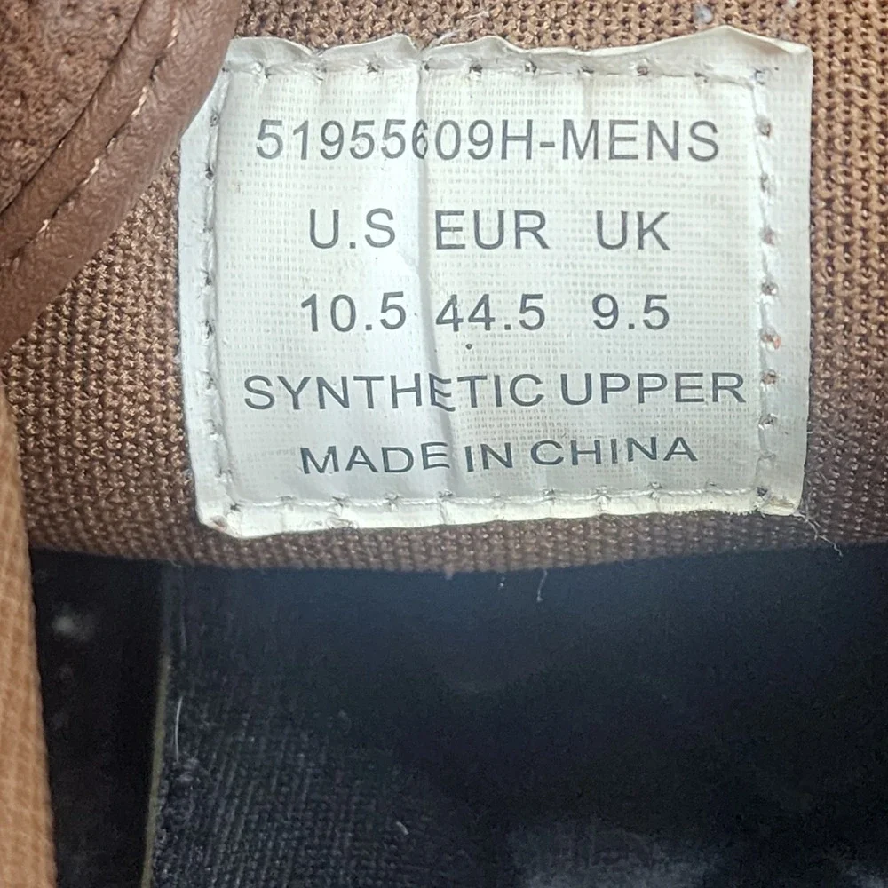 Levi's Low Top Sneakers Brown Synthetic Leather Lace Up Mens 10.5 51955609H